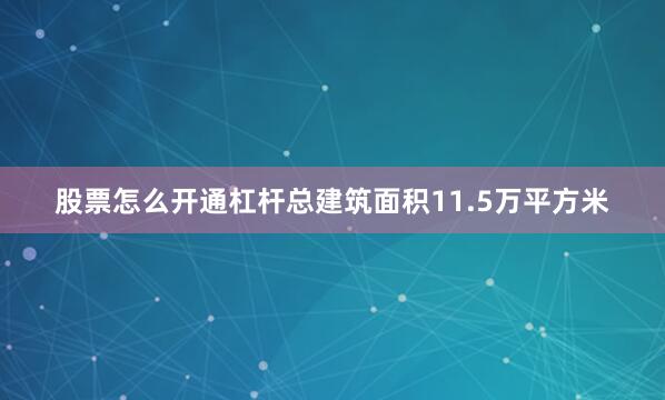 股票怎么开通杠杆总建筑面积11.5万平方米